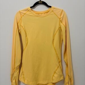 Lululemon | Run Reflect Long Sleeve | Sz 6 | Yellow | EUC